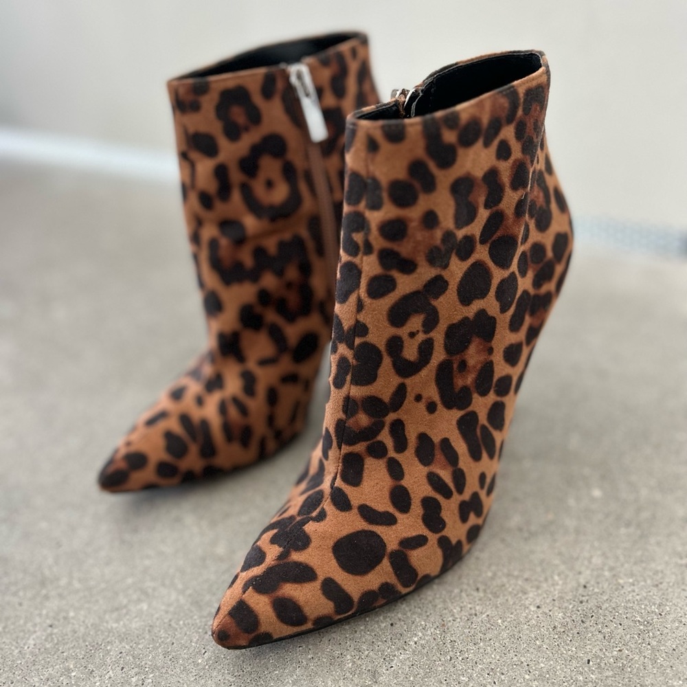 Jessica Simpson Leopard Bootie - Picture 2 of 4
